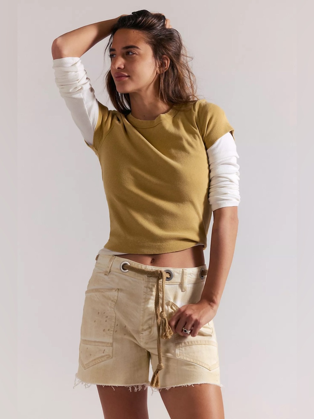 NWT! Free People We The Free Atlas Crew Tee Sz M/L/XL